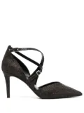 Michael Michael Kors 90mm glittered pointed pumps - Brown