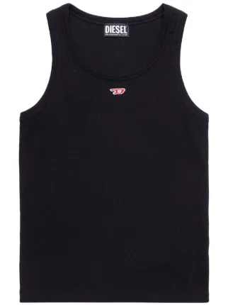 Diesel T-Anky-D Ribbed Logo Tank Top | Black | FARFETCH