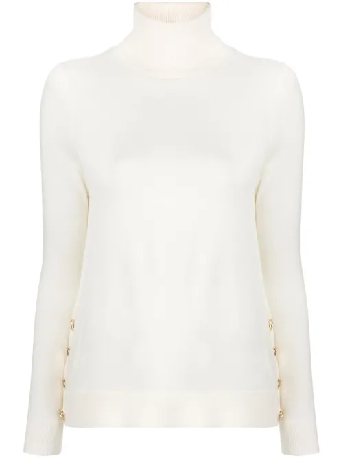 Pull en mérinos à boutons décoratifs - Michael Michael Kors - Modalova