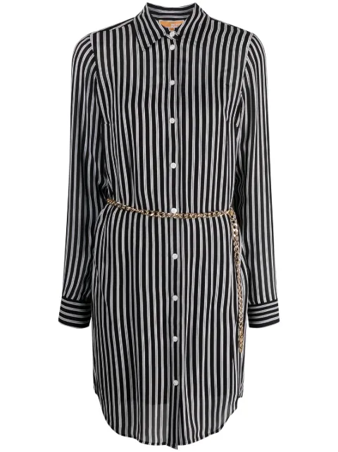 Michael Michael Kors stripe-print belted-waist shirtdress MF381RZAR3 - 0