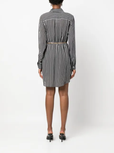 Michael Michael Kors stripe-print belted-waist shirtdress MF381RZAR3 - 3