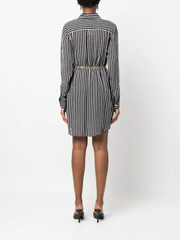 Michael kors striped shirt dress 2025