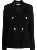 Michael Michael Kors Crepe double-breasted blazer - Black