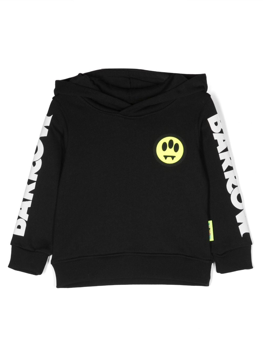 Barrow Babies' Logo-print Cotton Hoodie In Black