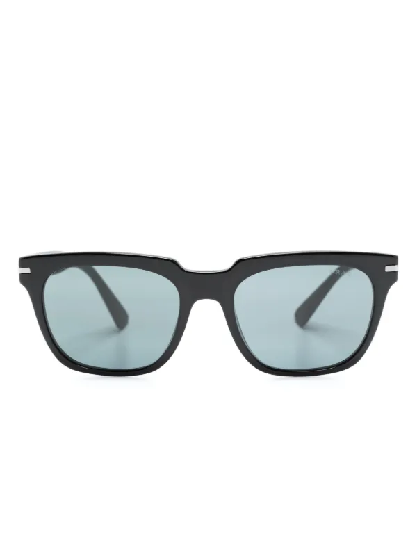 Prada Eyewear スクエアフレーム サングラス | ブラック Prada Eyewear スクエアフレーム サングラス | ブラック