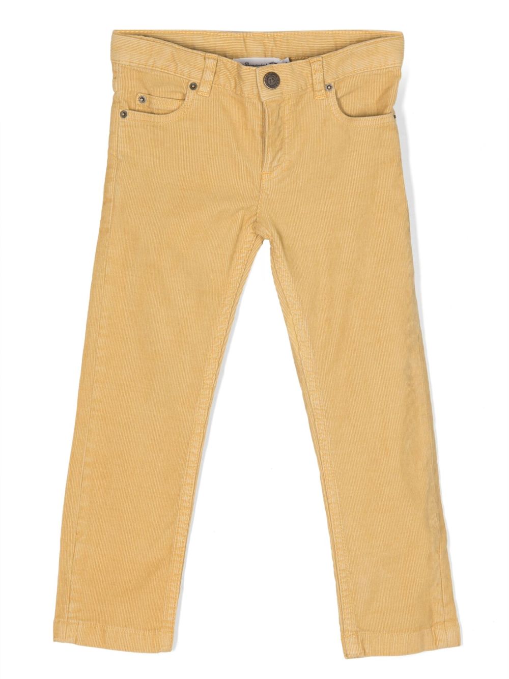 Bonpoint mid-rise corduroy trousers - Yellow