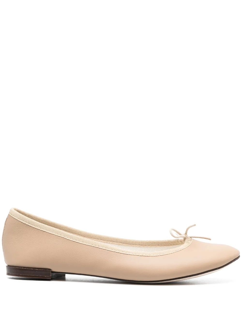 Repetto bow-detail Leather Ballerina Shoes - Farfetch