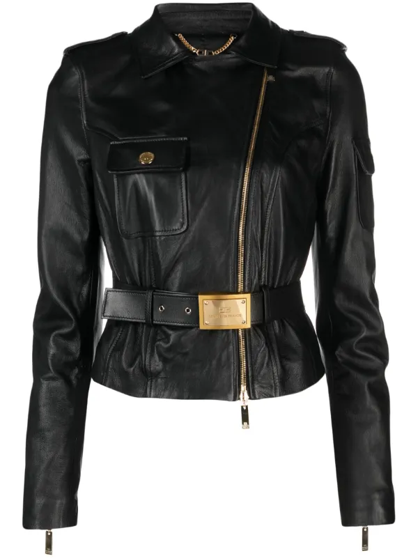 Elisabetta franchi 2025 leather jacket