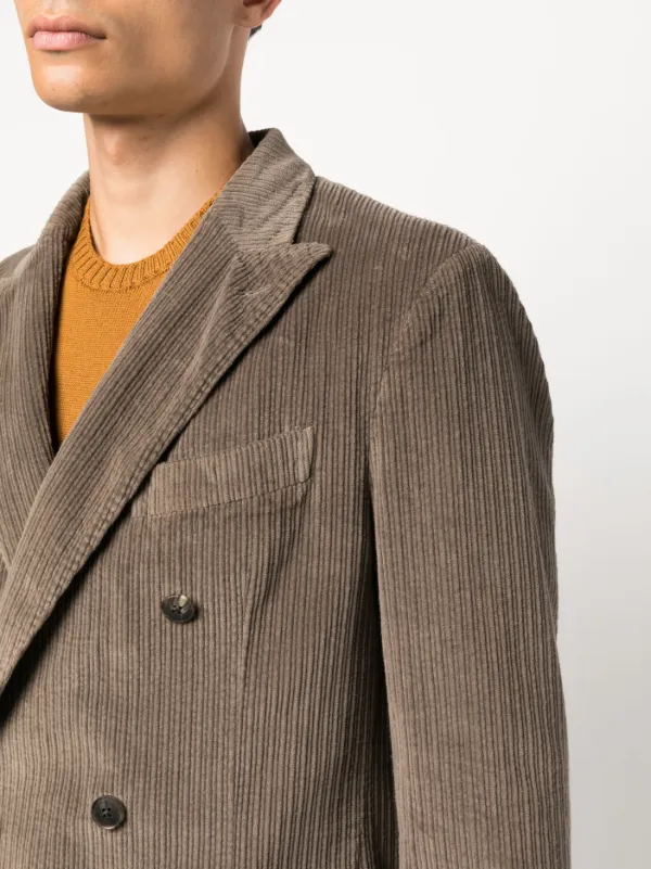 Corduroy double breasted deals blazer