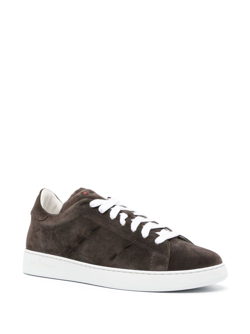 Kiton low-top suede sneakers - Bruin