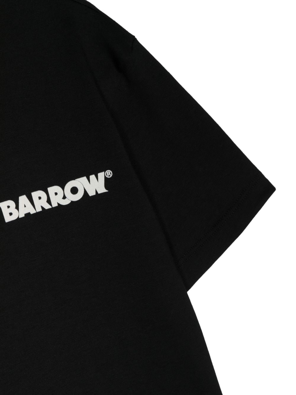 Barrow kids T-shirt met gezichtsprint Zwart
