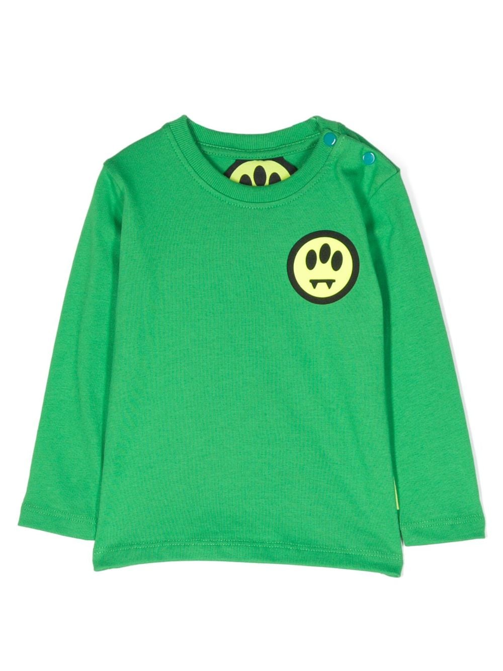 Barrow Babies' Logo-print Cotton T-shirt In Green
