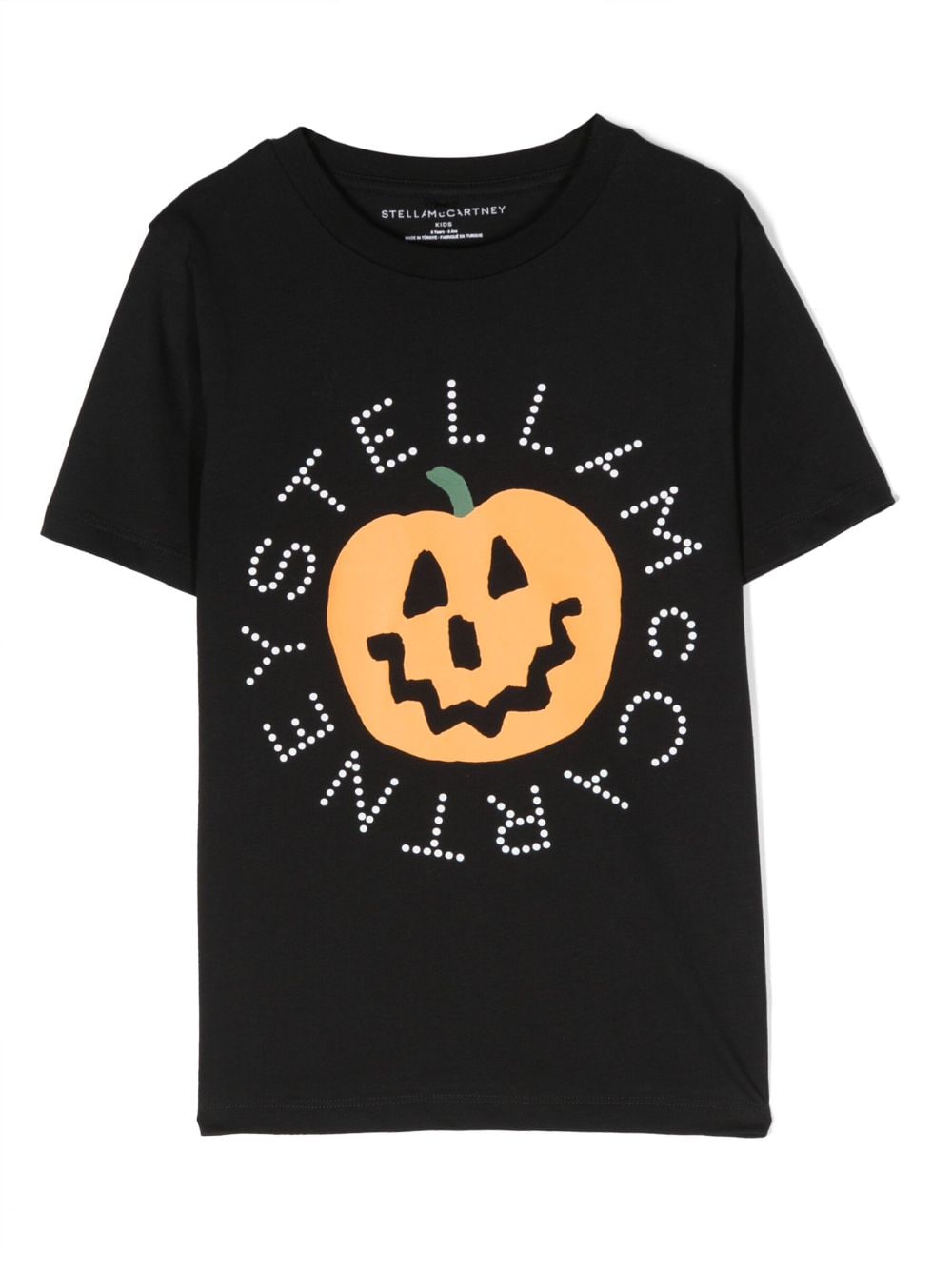 Stella McCartney Kids logo-print organic cotton T-shirt - Black