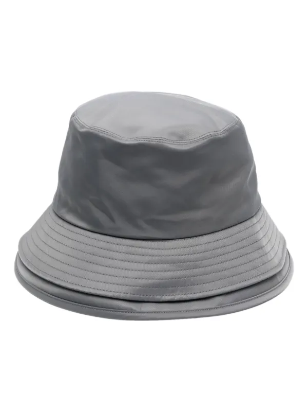 Sacai double-layered Brim Bucket Hat - Farfetch