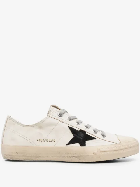 Golden Goose V-Star trainers in nappa leather with black nubuck leather star