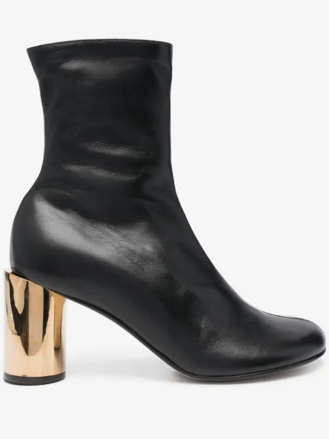 Lanvin bottines en cuir à bout rond 75 mm 