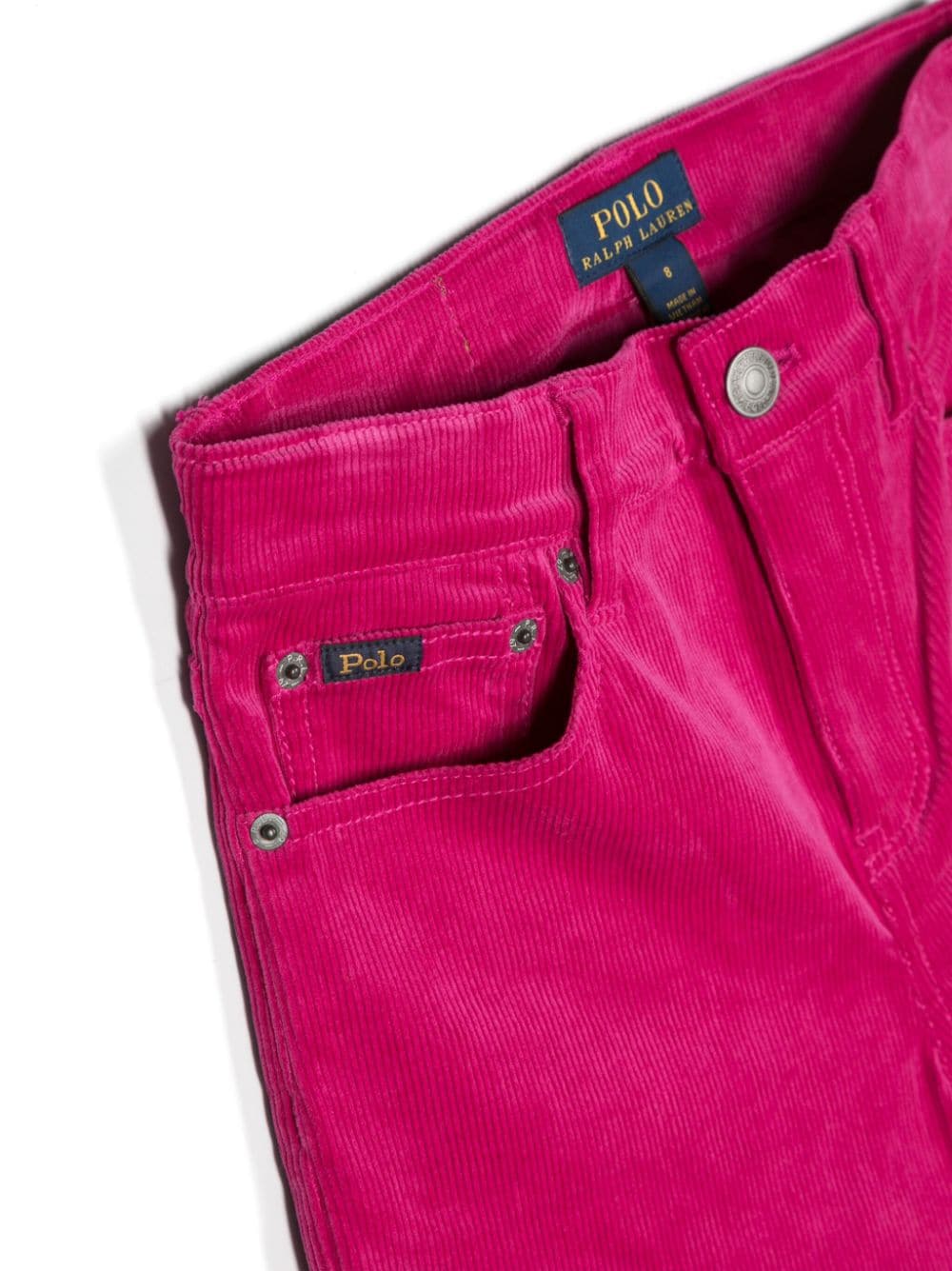 Shop Ralph Lauren Logo-patch Straight-leg Trousers In Pink