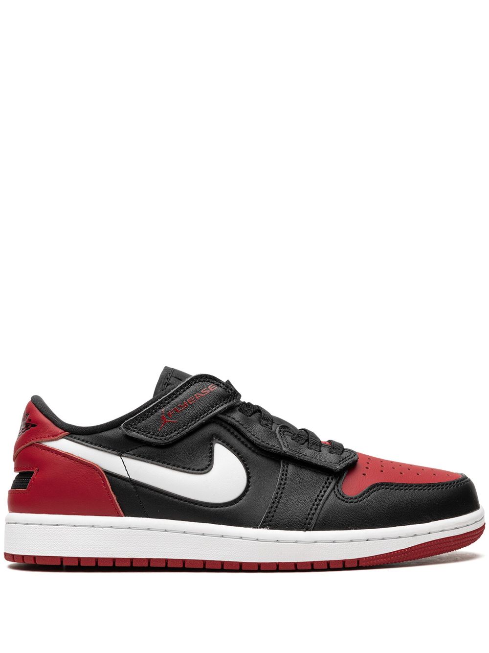 Shop Jordan Air  1 Low Flyease "bred" Sneakers In Black