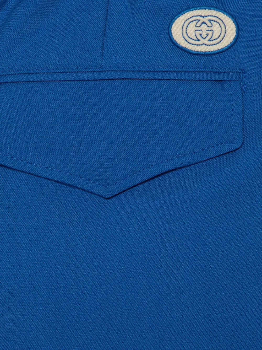 Gucci logopatch wideleg Trousers Farfetch