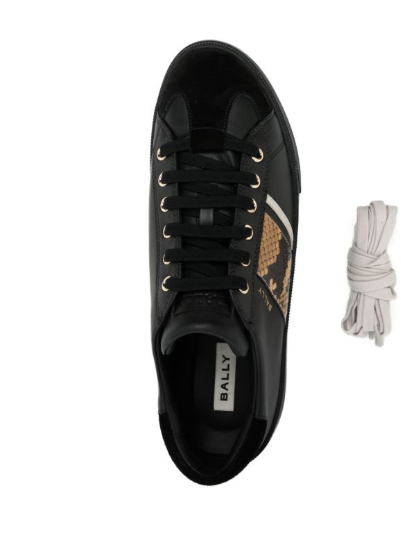 Gold on sale bally sneakers