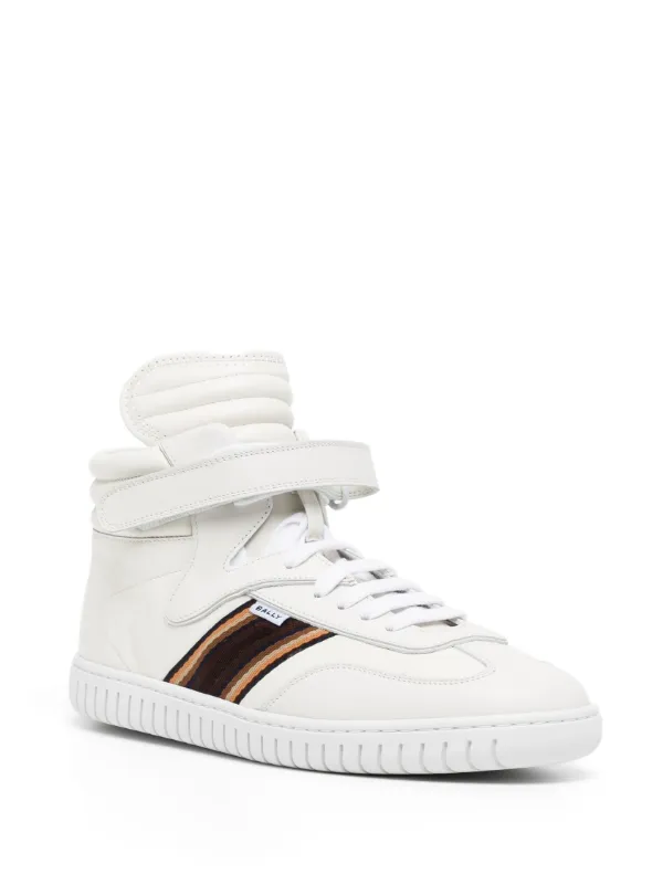 スニーカー BALLY Men Sneakers White MSK0CAVT012 I0T2 Bally Moony 0300 White Calf Embossed Sneaker Men's US 8.5 | eBay