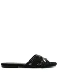 Sarah Chofakian Alix studded slides - Black