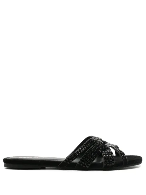 Sarah Chofakian Alix studded slides 