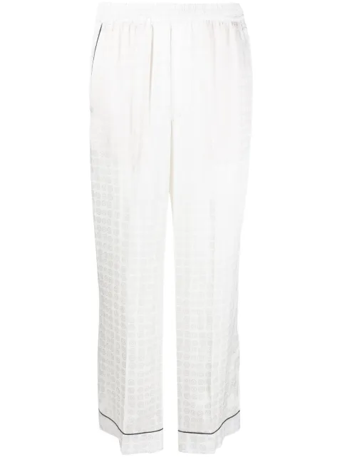 10 CORSO COMO Circle-motif straight-leg trousers