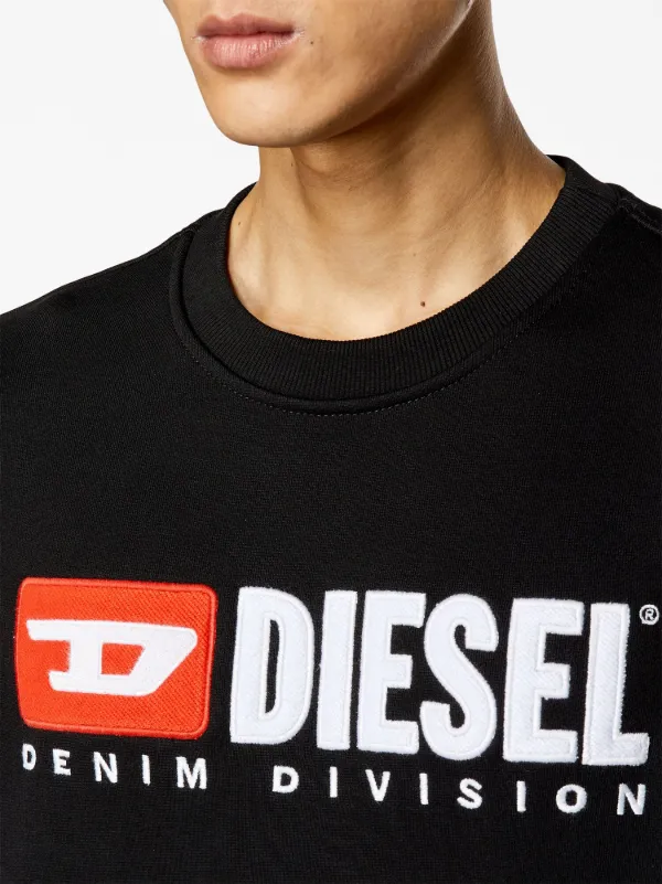 Diesel S-Ginn-Div logo-appliqué Sweatshirt - Farfetch