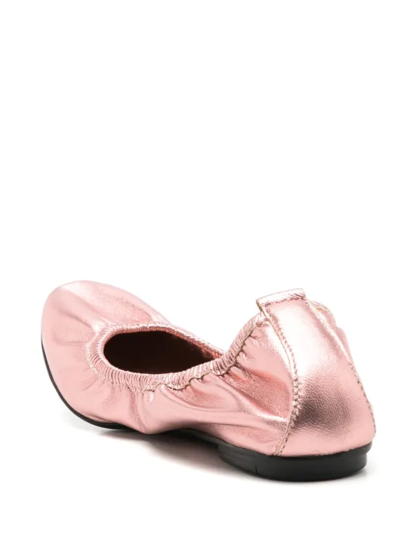 Metallic best sale pink flats