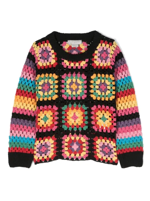 Stella McCartney Kids intarsia-knit long-sleeve jumper