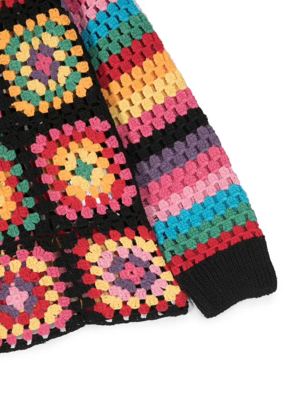 Stella Mccartney Intarsia-knit Long-sleeve Jumper In Schwarz