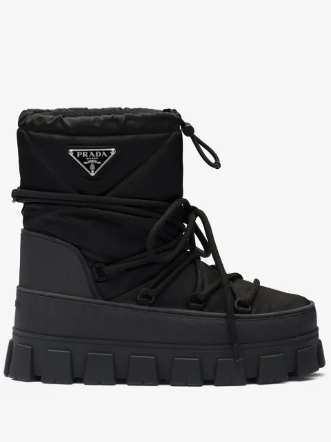 Prada Re-nylon gabardine après-ski boots