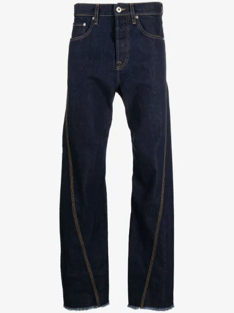 Lanvin mid-rise straight-leg cotton jeans