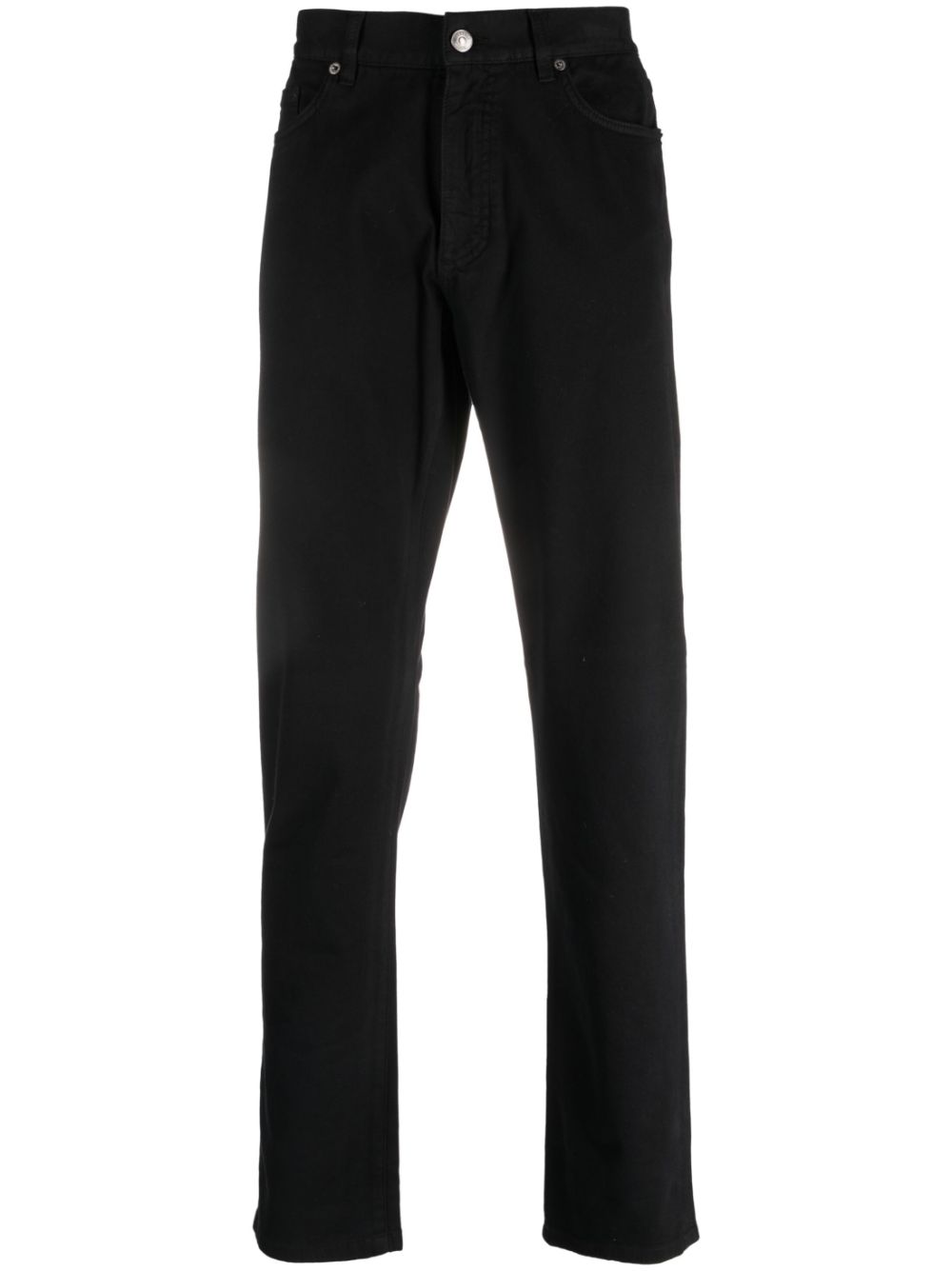 ZEGNA FIVE-POCKET COTTON STRAIGHT TROUSERS