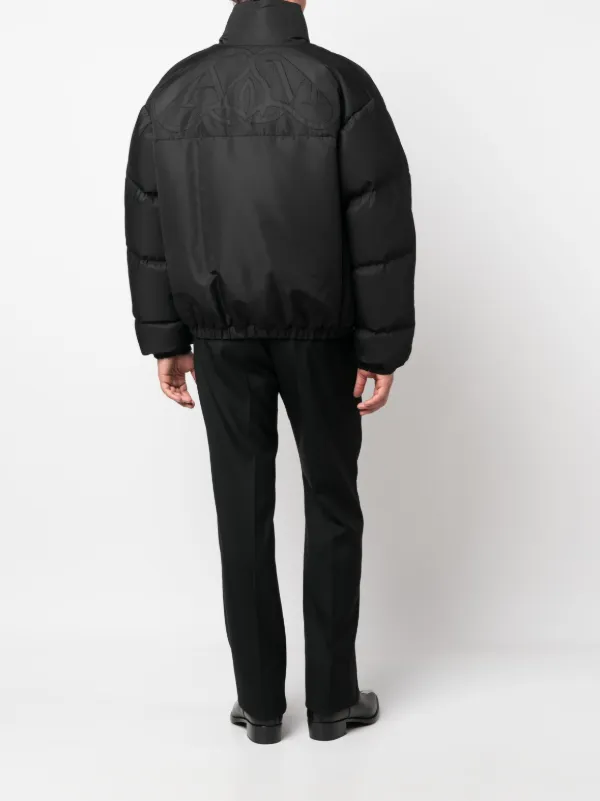 Alexander McQueen funnel-neck Padded Jacket | Black | FARFETCH