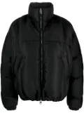 Alexander McQueen funnel-neck padded jacket - Black