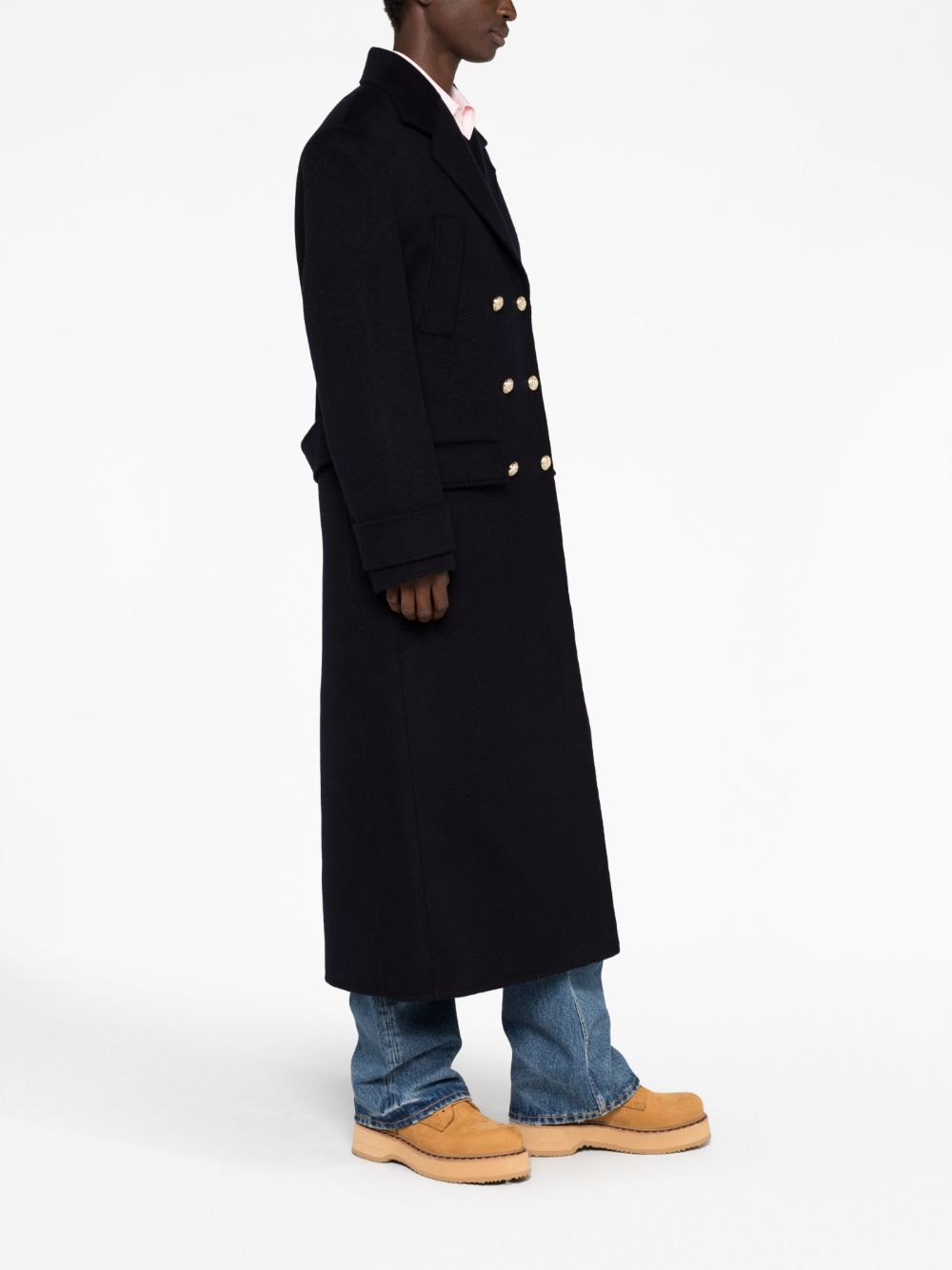 SANDRO double-breasted Wool Coat - Farfetch