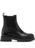 Michael Michael Kors logo-embossed leather ankle boots - Black