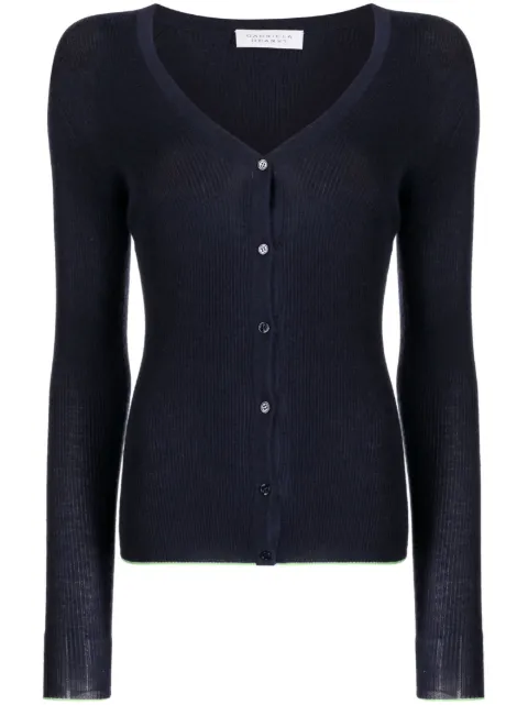 Gabriela Hearst ribbed-knit V-neck cardigan