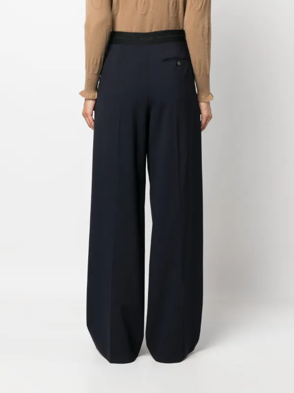 MSGM wide-leg Tailored Trousers - Farfetch