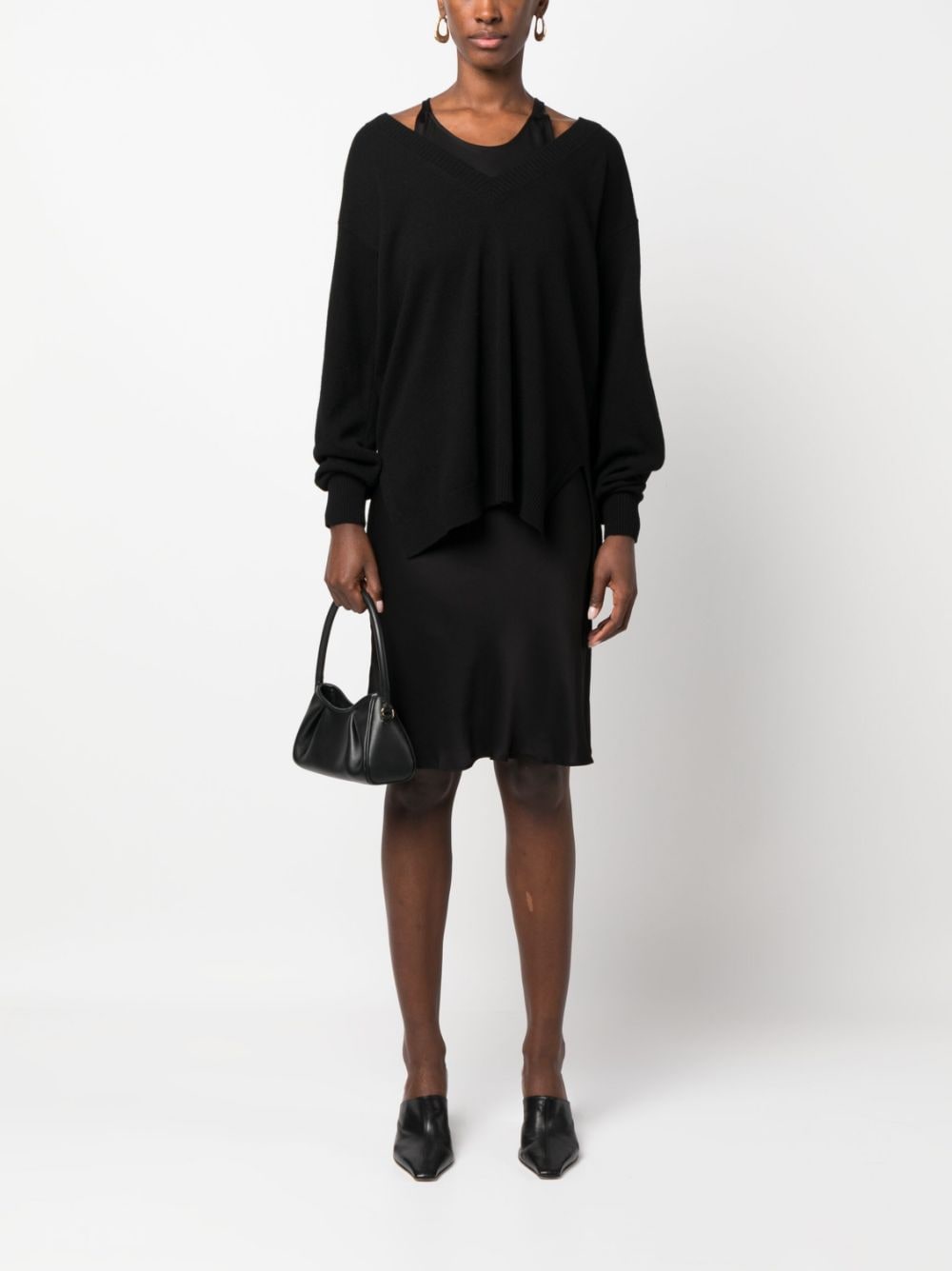 TWINSET layered jumper dress - Zwart