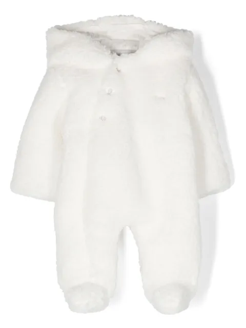 Patachou hooded shearling cotton pajamas  