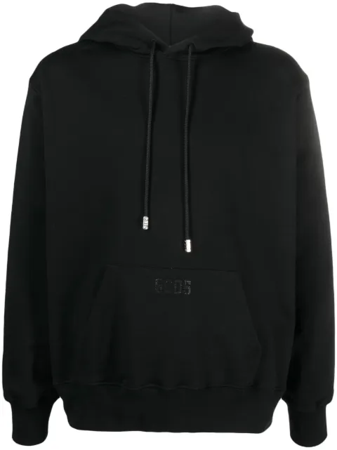GCDS hoodie con cordones y detalles del logo
