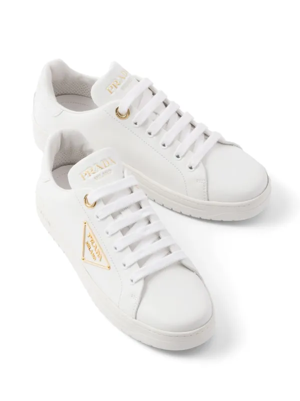 Prada Edge triangle-logo Sneakers | White | FARFETCH