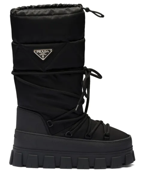 Prada recycled nylon moon boots