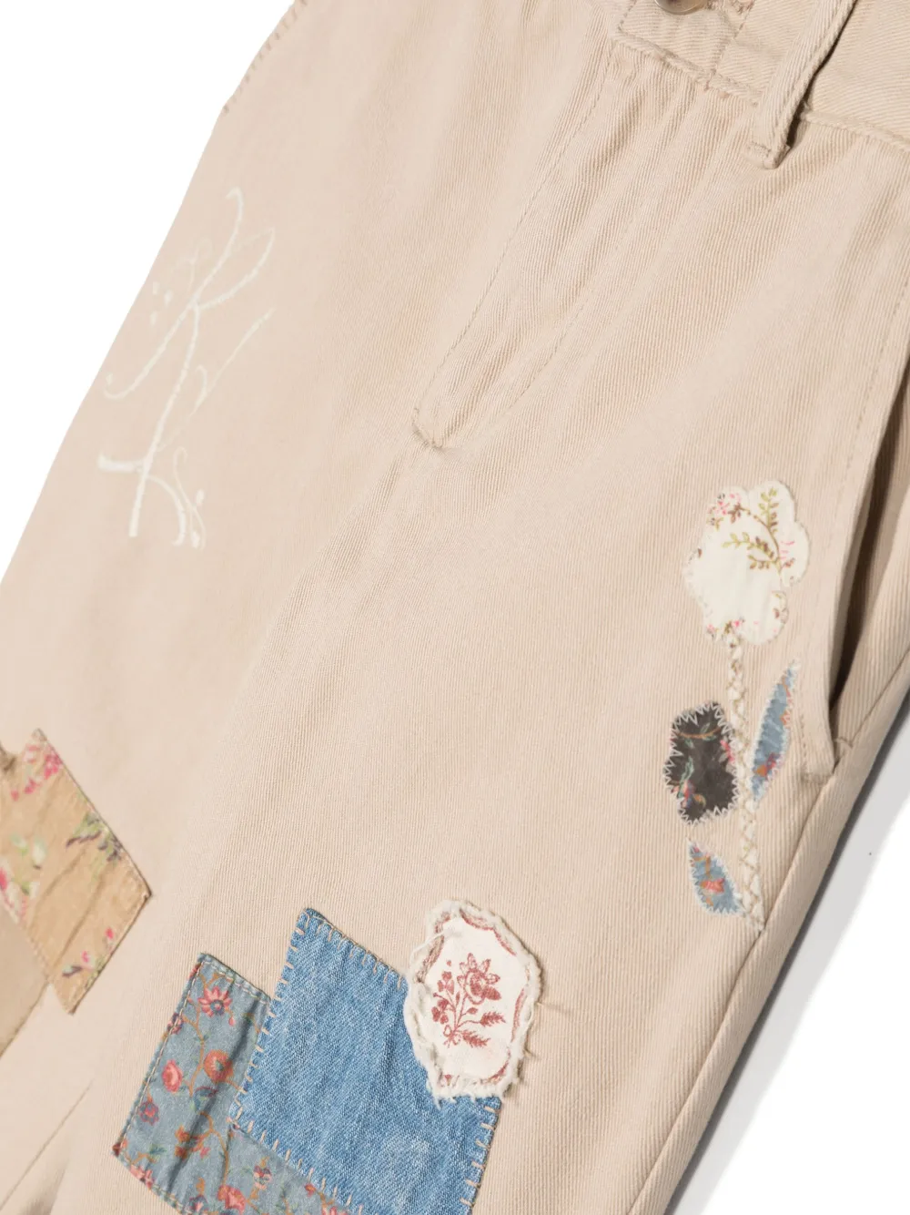 POLO RALPH LAUREN KIDS Jeans met patchwork Beige