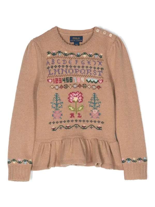 Ralph lauren embroidered sweater best sale