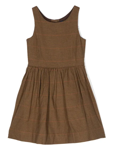 POLO RALPH LAUREN KIDS check-print sleeveless dress