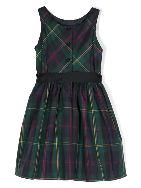 Ralph Lauren Green Plaid Baby Dress READY TO SHIP Green Red Beige Plaid Christmas  Baby Girl